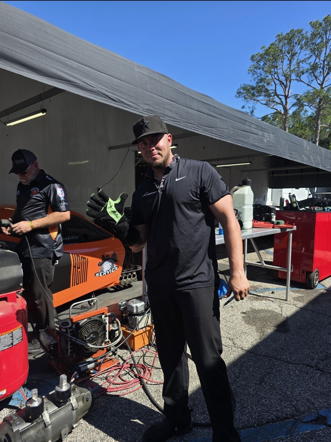 Jacob McNeal with the DC Drag Coverage team
