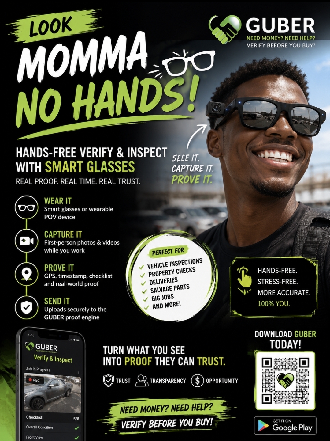 Hands-free verify and inspect